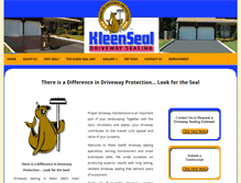 Tablet Screenshot of kleenseal.com